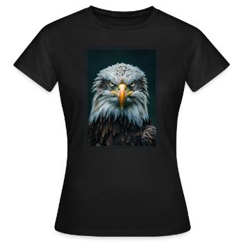 Bald Eagle Weißkopfseeadler - Women's T-Shirt - black - Front - AI Model Female 172 dark (172cm)