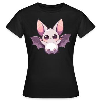 Chauve-souris Chauve-souris - T-shirt Femme - noir - Devant - AI Model Female 172 dark (172cm)
