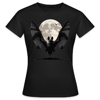 Bat Bats Bat - Women's T-Shirt - black - Front - AI Model Female 172 dark (172cm)
