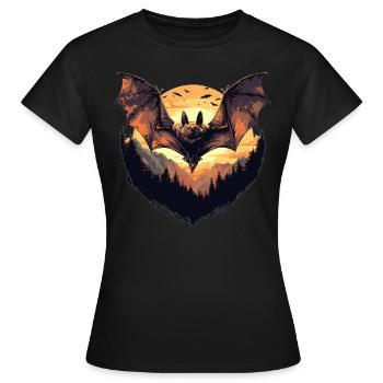 Chauve-souris Chauve-souris - T-shirt Femme - noir - Devant - AI Model Female 172 dark (172cm)