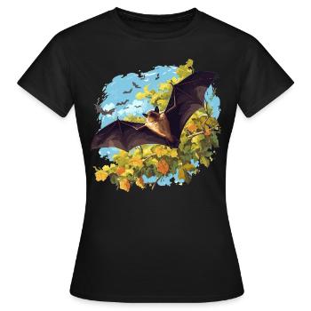 Chauve-souris Chauve-souris - T-shirt Femme - noir - Devant - AI Model Female 172 dark (172cm)