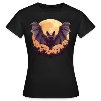Bat Bats Bat - Women's T-Shirt - black - Front - AI Model Female 172 dark (172cm)