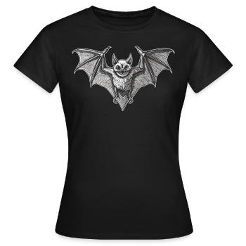 Chauve-souris Chauve-souris - T-shirt Femme - noir - Devant - AI Model Female 172 dark (172cm)