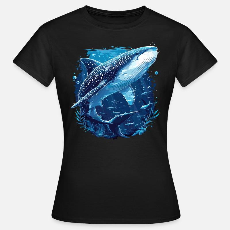 Whale Shark Whale Sharks Whale Shark - T-skjorte for kvinner - svart