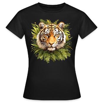 Tiger - Women's T-Shirt - black - Front - AI Model Female 172 dark (172cm)
