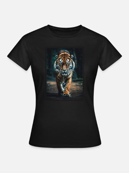 Tiger - Frauen T-Shirt - Schwarz