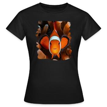Clownfish Clownfische Clownfisch - Frauen T-Shirt - Schwarz - Vorne - AI Model Female 172 dark (172cm)