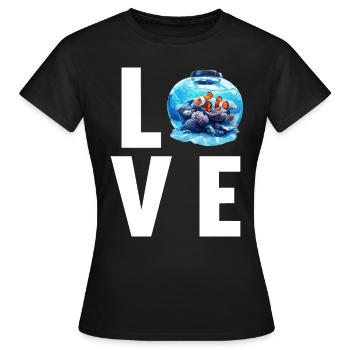 Clownfish Clownfische Clownfisch - Frauen T-Shirt - Schwarz - Vorne - AI Model Female 172 dark (172cm)