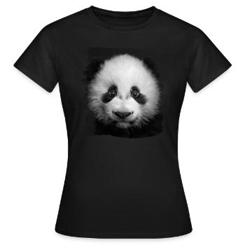 Giant Panda Große Pandas Großer Panda - Frauen T-Shirt - Schwarz - Vorne - AI Model Female 172 dark (172cm)