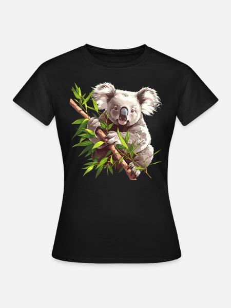 Koalas Koala - Frauen T-Shirt - Schwarz