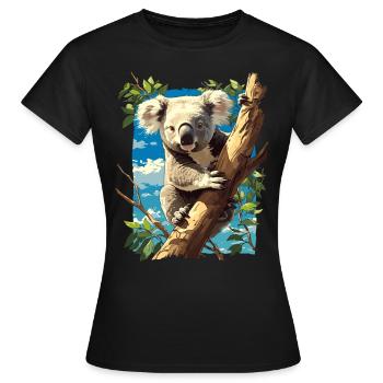 Koalas Koala - Women's T-Shirt - black - Front - AI Model Female 172 dark (172cm)