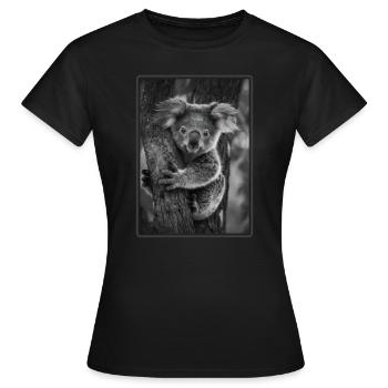 Koalas Koala - Women's T-Shirt - black - Front - AI Model Female 172 dark (172cm)