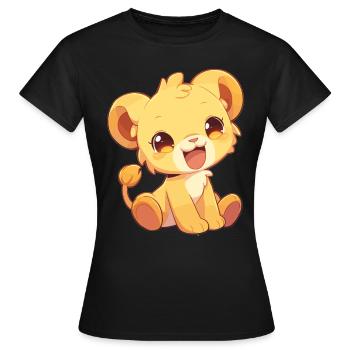 Lionne Lionnes Lionne - T-shirt Femme - noir - Devant - AI Model Female 172 dark (172cm)