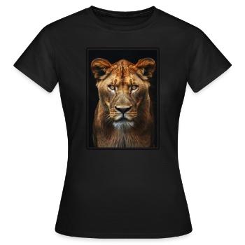 Lionne Lionnes Lionne - T-shirt Femme - noir - Devant - AI Model Female 172 dark (172cm)