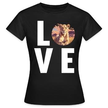 Lionne Lionnes Lionne - T-shirt Femme - noir - Devant - AI Model Female 172 dark (172cm)