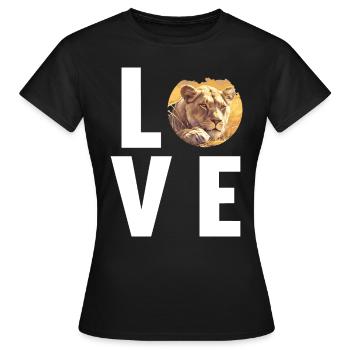 Lionne Lionnes Lionne - T-shirt Femme - noir - Devant - AI Model Female 172 dark (172cm)