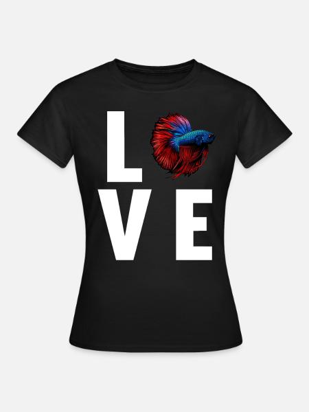 Bettas Betta Fisch Betta - Frauen T-Shirt - Schwarz