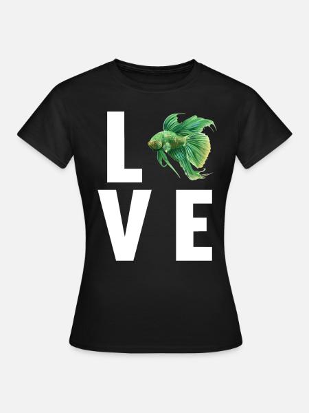 Bettas Betta Fisch Betta - Frauen T-Shirt - Schwarz