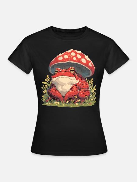 Toad Kröten Kröte - Frauen T-Shirt - Schwarz