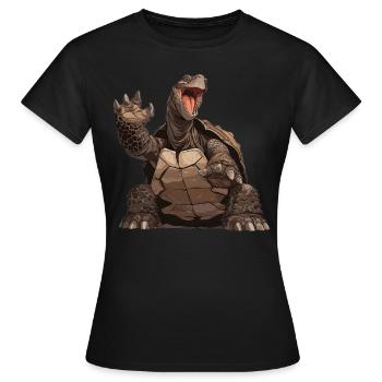 Tortues géantes Tortue géante - T-shirt Femme - noir - Devant - AI Model Female 172 dark (172cm)