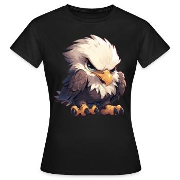 Bald Eagle Weißkopfseeadler - Women's T-Shirt - black - Front - AI Model Female 172 dark (172cm)