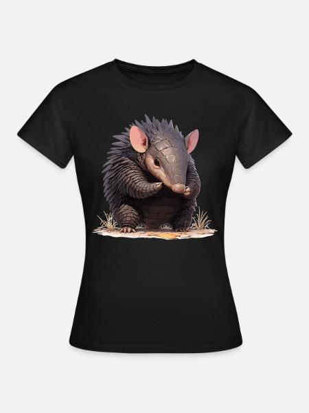 Armadillo Gürteltiere Gürteltier - Frauen T-Shirt - Schwarz