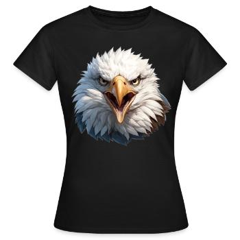 Bald Eagle Weißkopfseeadler - Women's T-Shirt - black - Front - AI Model Female 172 dark (172cm)