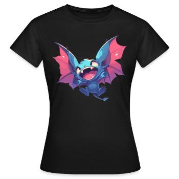 Chauve-souris Chauve-souris - T-shirt Femme - noir - Devant - AI Model Female 172 dark (172cm)