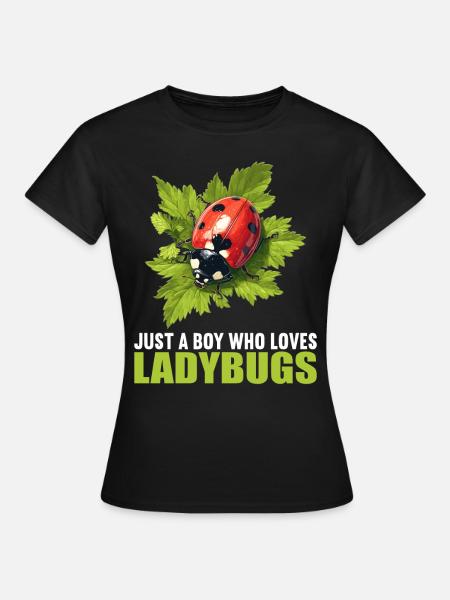 Ladybug Marienkäfer - Frauen T-Shirt - Schwarz