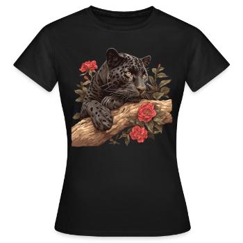 Panthères Panthère - T-shirt Femme - noir - Devant - AI Model Female 172 dark (172cm)