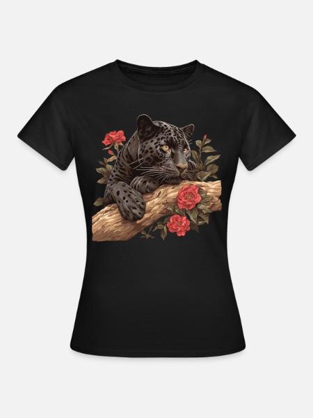 Panthers Panther - Frauen T-Shirt - Schwarz
