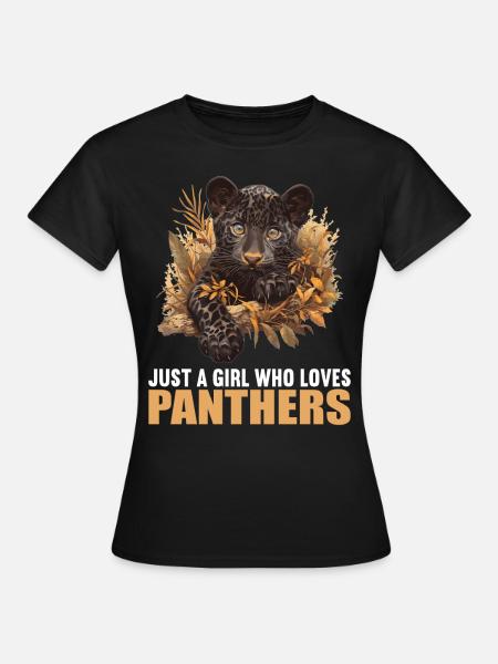 Panthers Panther - Frauen T-Shirt - Schwarz