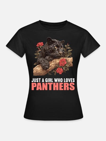 Panthers Panther - Frauen T-Shirt - Schwarz