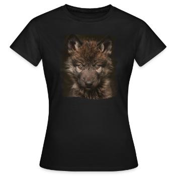 Loups Loup - T-shirt Femme - noir - Devant - AI Model Female 172 dark (172cm)