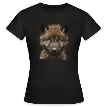 Loups Loup - T-shirt Femme - noir - Devant - AI Model Female 172 dark (172cm)
