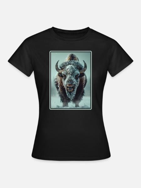 Bisons Bison - Frauen T-Shirt - Schwarz