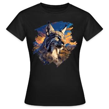 Bobcats Rotluchse Rotluchs Luchs - Frauen T-Shirt - Schwarz - Vorne - AI Model Female 172 dark (172cm)