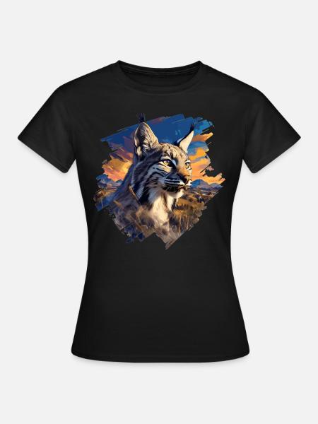 Bobcats Rotluchse Rotluchs Luchs - Frauen T-Shirt - Schwarz