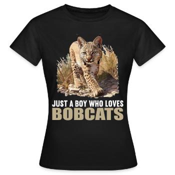 Bobcats Rotluchse Rotluchs Luchs - Frauen T-Shirt - Schwarz - Vorne - AI Model Female 172 dark (172cm)