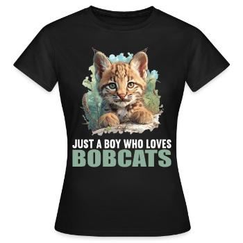 Bobcats Rotluchse Rotluchs Luchs - Frauen T-Shirt - Schwarz - Vorne - AI Model Female 172 dark (172cm)