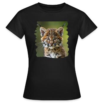 Bobcats Rotluchse Rotluchs Luchs - Frauen T-Shirt - Schwarz - Vorne - AI Model Female 172 dark (172cm)