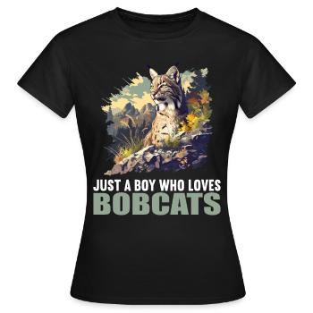 Bobcats Rotluchse Rotluchs Luchs - Frauen T-Shirt - Schwarz - Vorne - AI Model Female 172 dark (172cm)