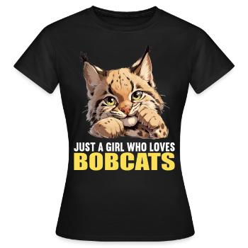 Bobcats Rotluchse Rotluchs Luchs - Frauen T-Shirt - Schwarz - Vorne - AI Model Female 172 dark (172cm)