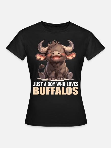 Buffalos Buffalo Büffel - Frauen T-Shirt - Schwarz