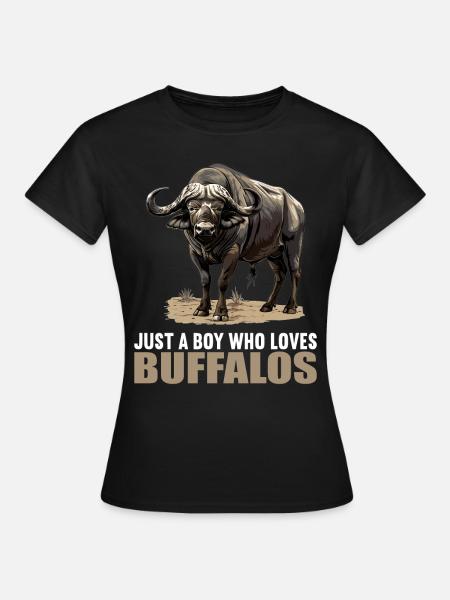Buffalos Buffalo Büffel - Frauen T-Shirt - Schwarz