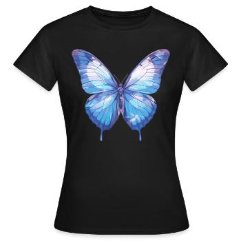 papillon papillons papillon papillon - T-shirt Femme - noir - Devant - AI Model Female 172 dark (172cm)