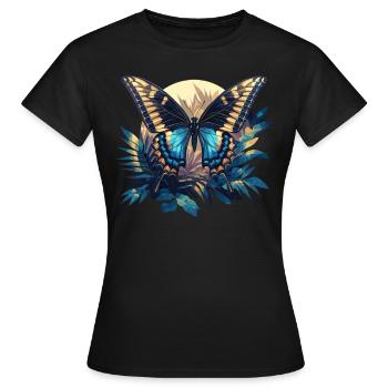 papillon papillons papillon papillon - T-shirt Femme - noir - Devant - AI Model Female 172 dark (172cm)