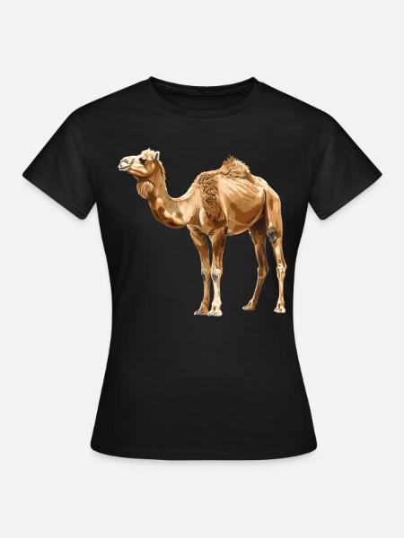 Camel Kamele Kamel - Frauen T-Shirt - Schwarz