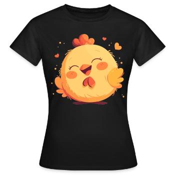Rooster Roosters Rooster - Women's T-Shirt - black - Front - AI Model Female 172 dark (172cm)