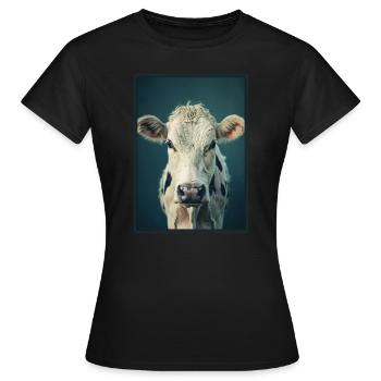 Cows Cow - Women's T-Shirt - black - Front - AI Model Female 172 dark (172cm)
